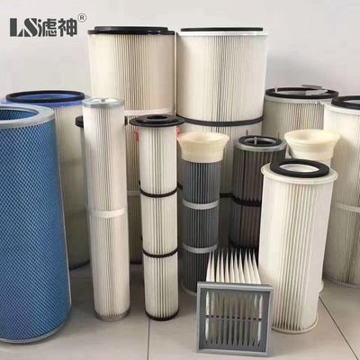 Jet Polyester Dust Filter Cartridge Collector Pleat Replace Type