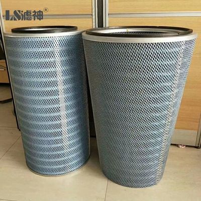 Industrial HEPA Dust Filter Cartridge Cyclone 3 Lugs Flange Collector For Gas Turbine