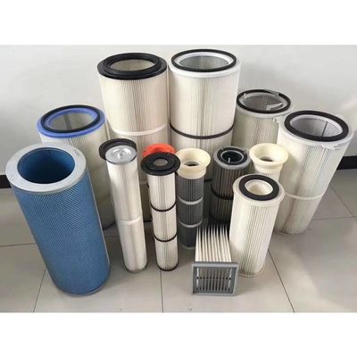 Coated Dust Filter Cartridge Collector 0.5μ For Shot Blasting Machine