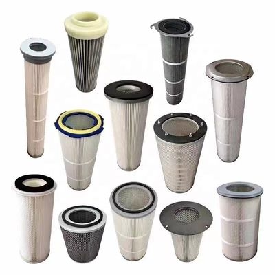 Coated Dust Filter Cartridge Collector 0.5μ For Shot Blasting Machine